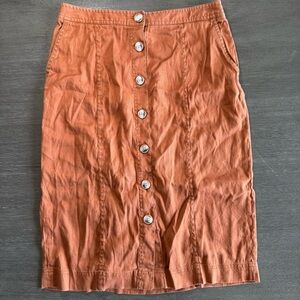 Banana Republic Brown Midi Skirt